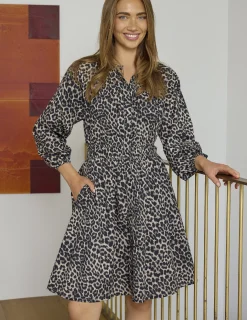 Abbie Dress - Leopard