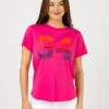 Ace Tee - Hot Pink Ombre Varsity