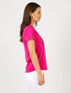 Ace Tee - Hot Pink Ombre Varsity