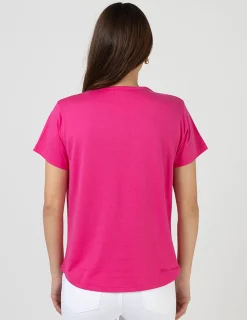 Ace Tee - Hot Pink Ombre Varsity