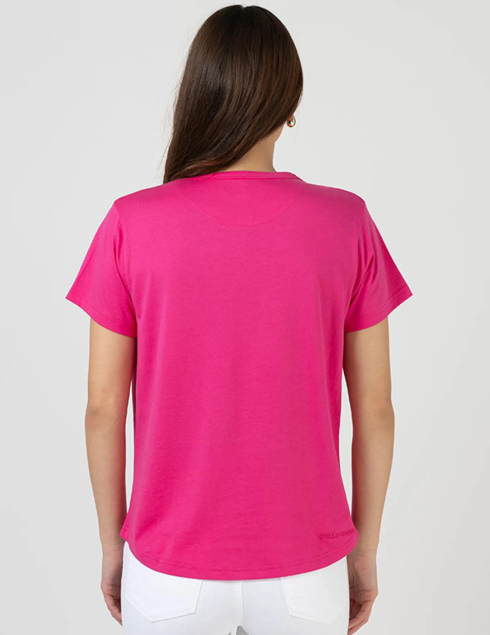 Ace Tee - Hot Pink Ombre Varsity