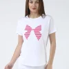 Ace Tee - White Bow