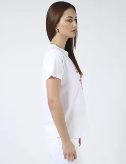 Ace Tee - White Bow