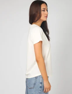 Ace Tee - White Malibu Stripes