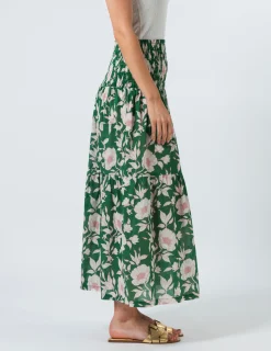 Aja Skirt - Vinatge Green Floral