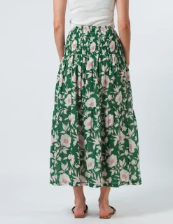 Aja Skirt - Vinatge Green Floral