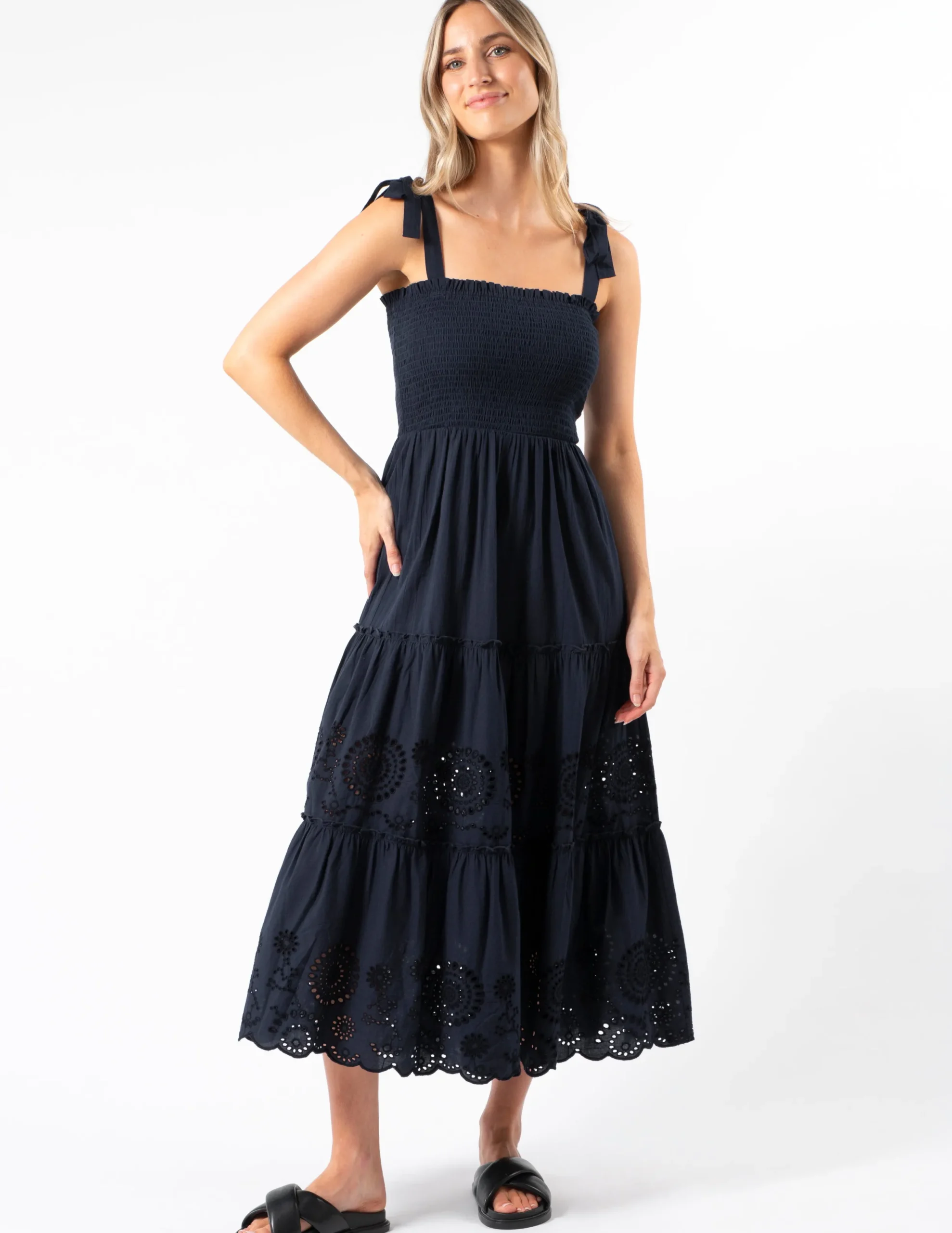 Aloha Dress - Navy
