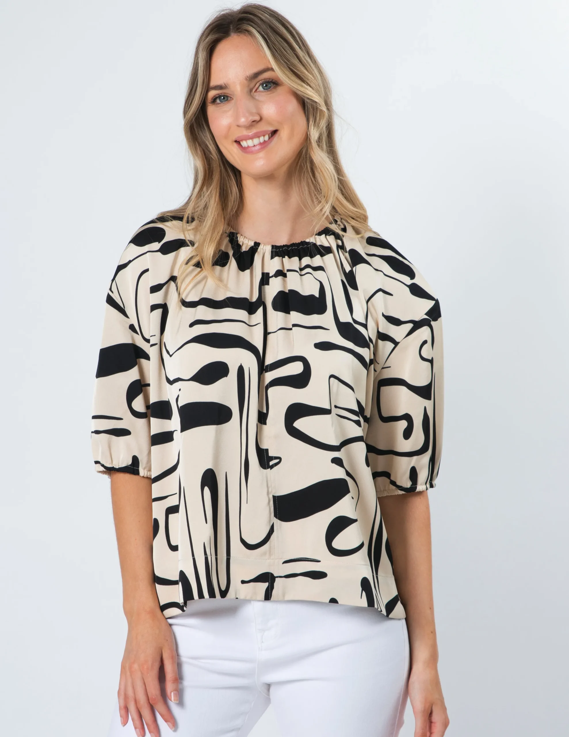 Anya Top - Painterly Geo