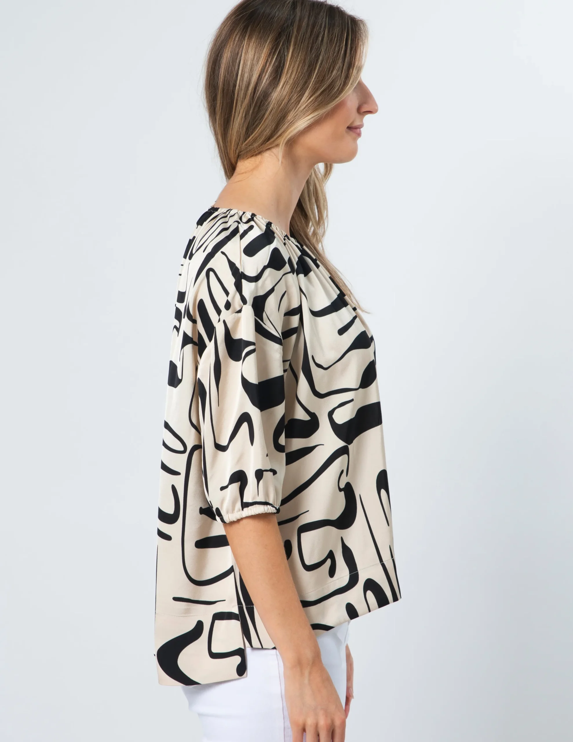 Anya Top - Painterly Geo
