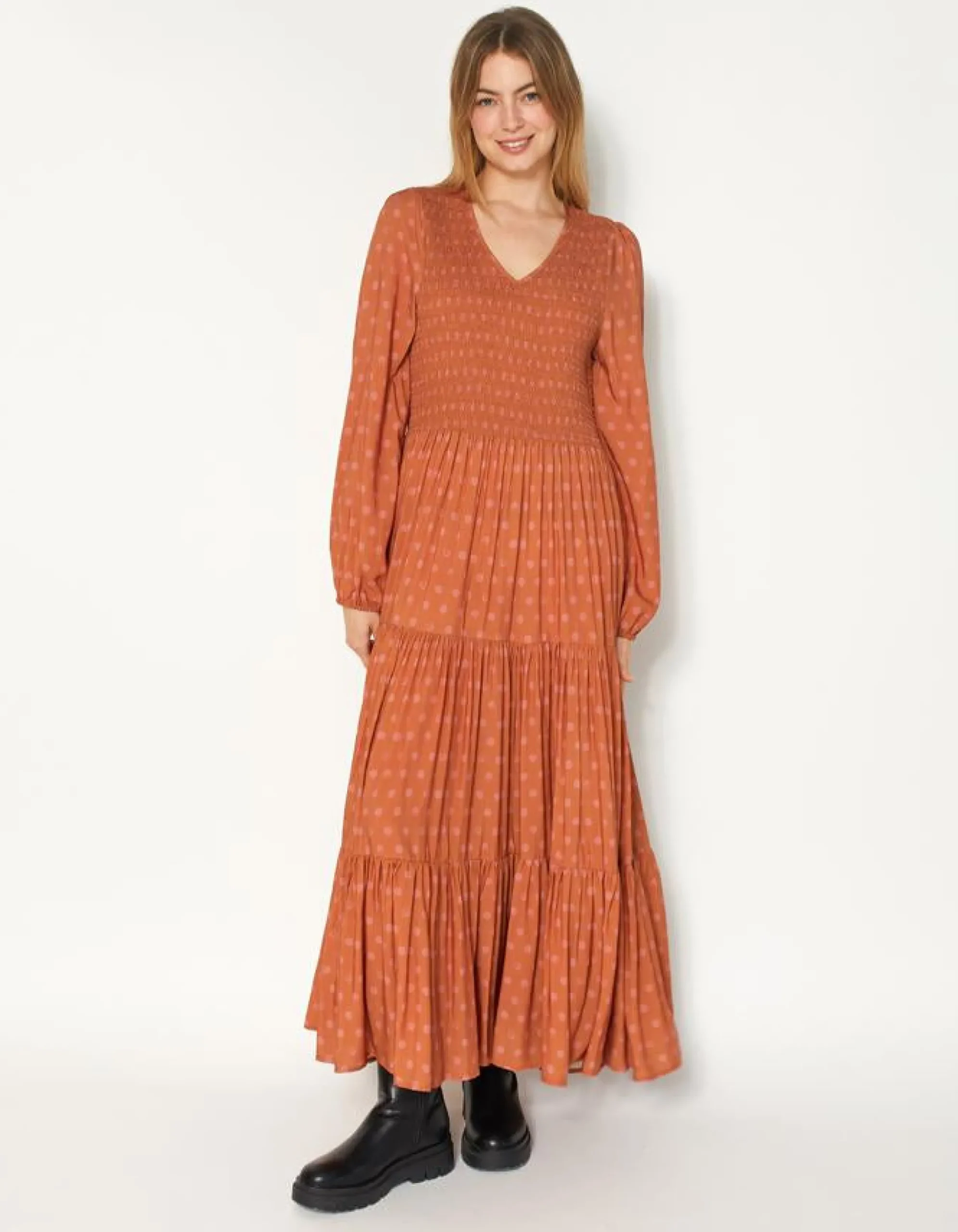 Atlantic Dress - Amber Hexagon