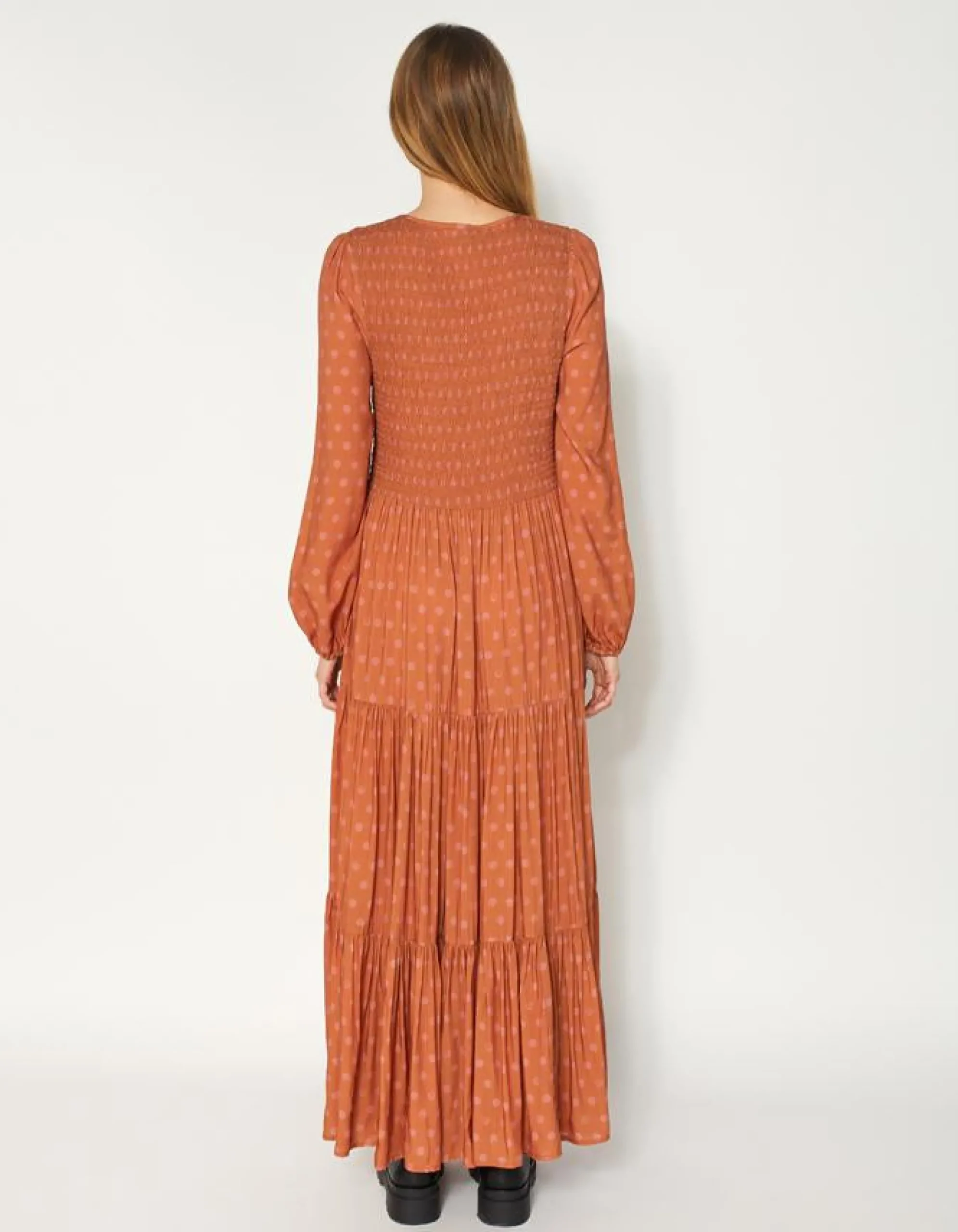 Atlantic Dress - Amber Hexagon