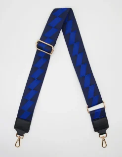 Bag Strap - Blocked Navy and Bright Blue