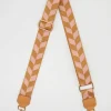 Bag Strap - Chevron Clay and Blush