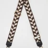 Bag Strap - Chevron Espresso and Cream