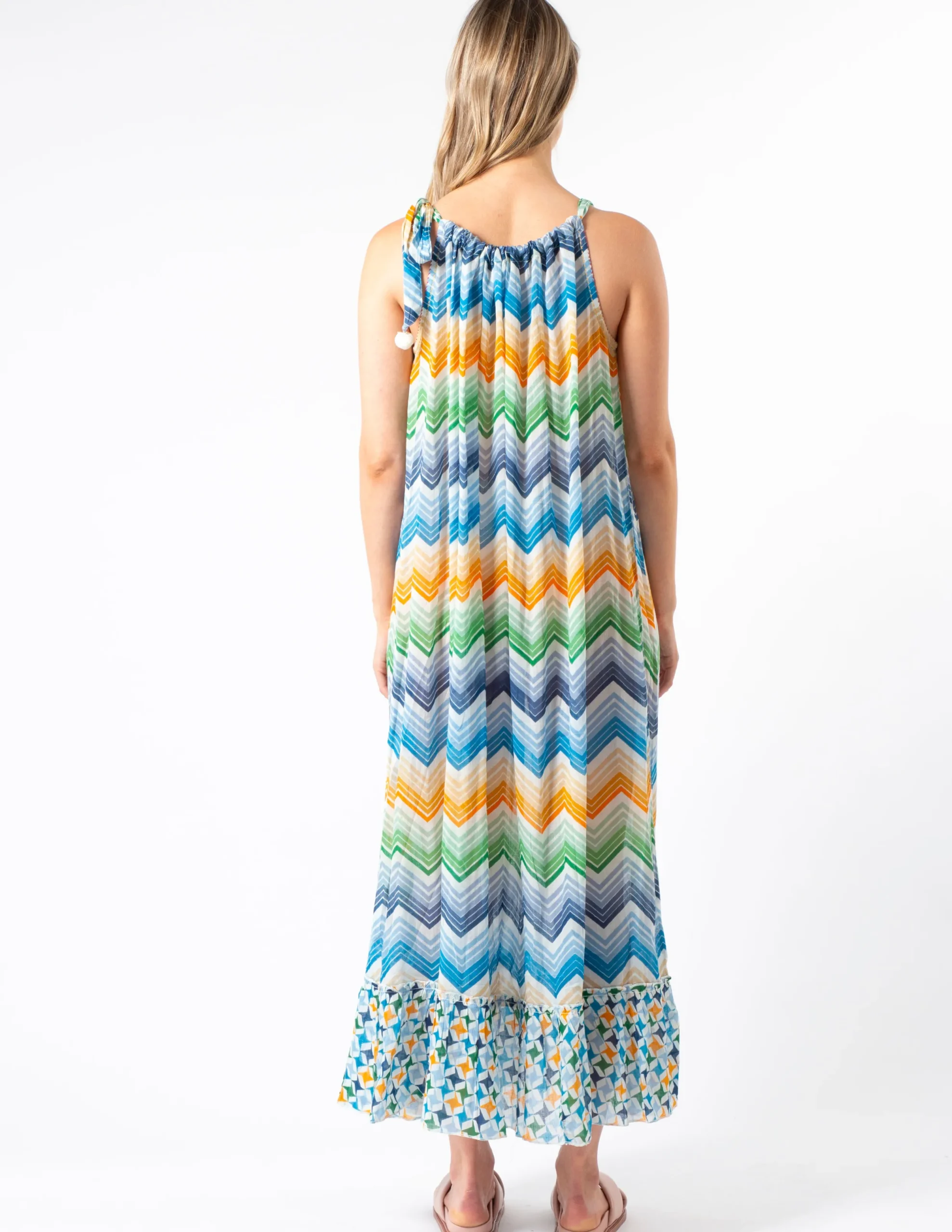 Baha Dress - Zig Zag Brick