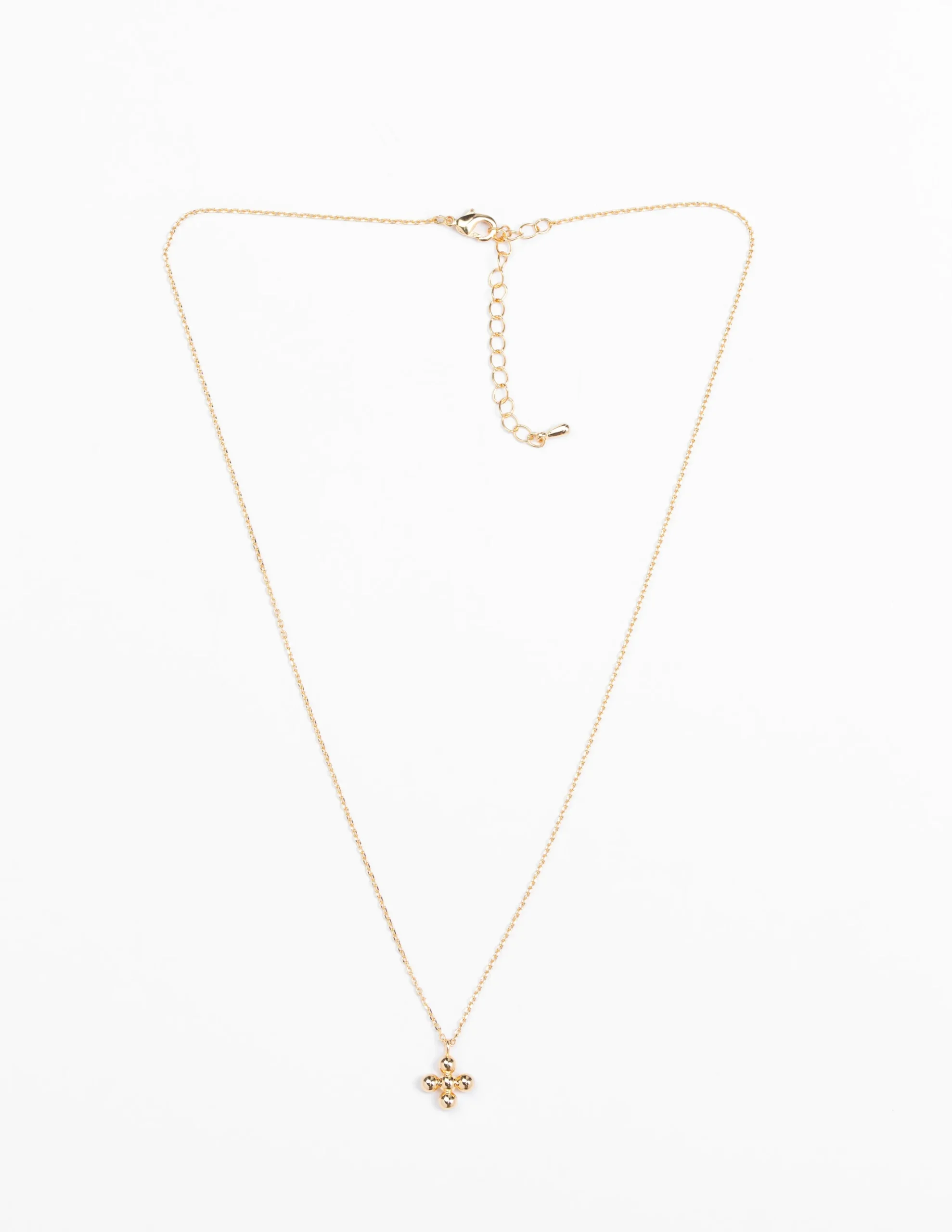 Ball Cross Necklace