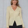 Beverly Lurex Cardigans - Gold
