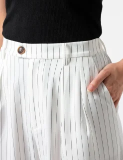 Blaise Pants - Black and White Stripe