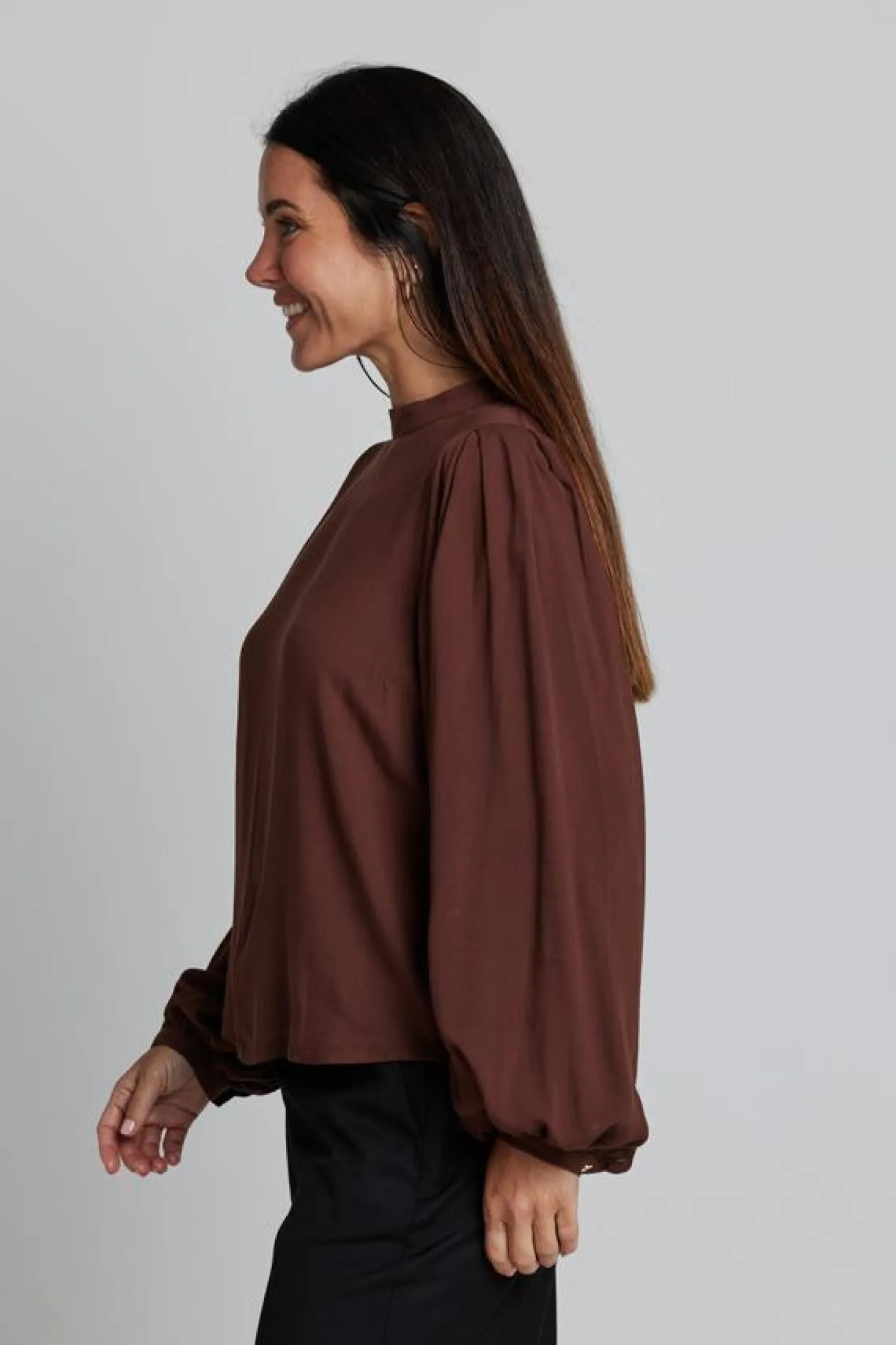 Bowery Blouse - Espresso