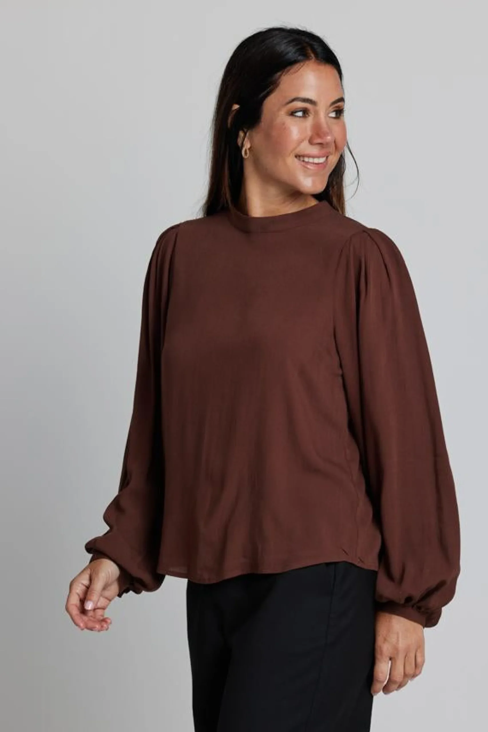 Bowery Blouse - Espresso