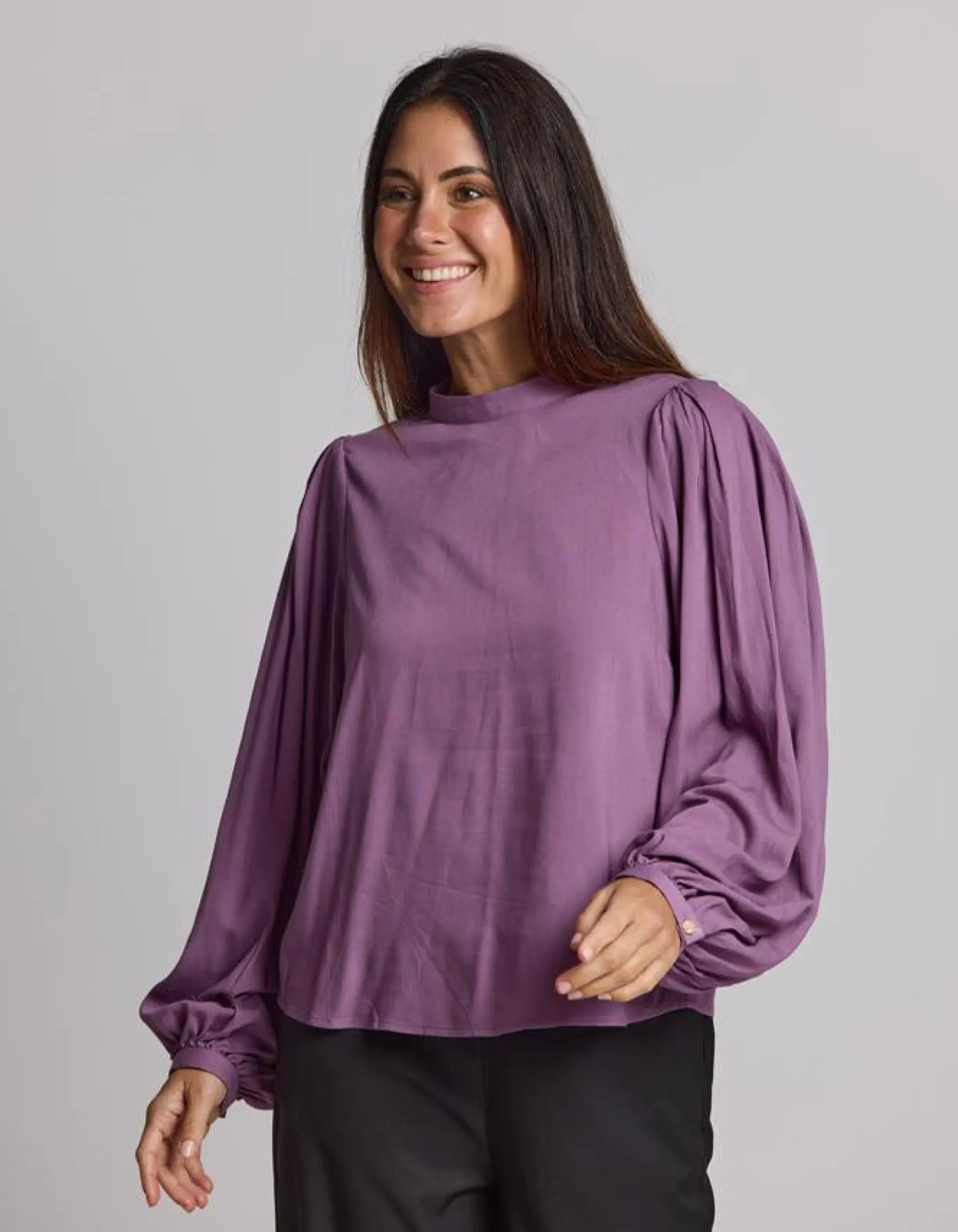 Bowery Blouse - Grape