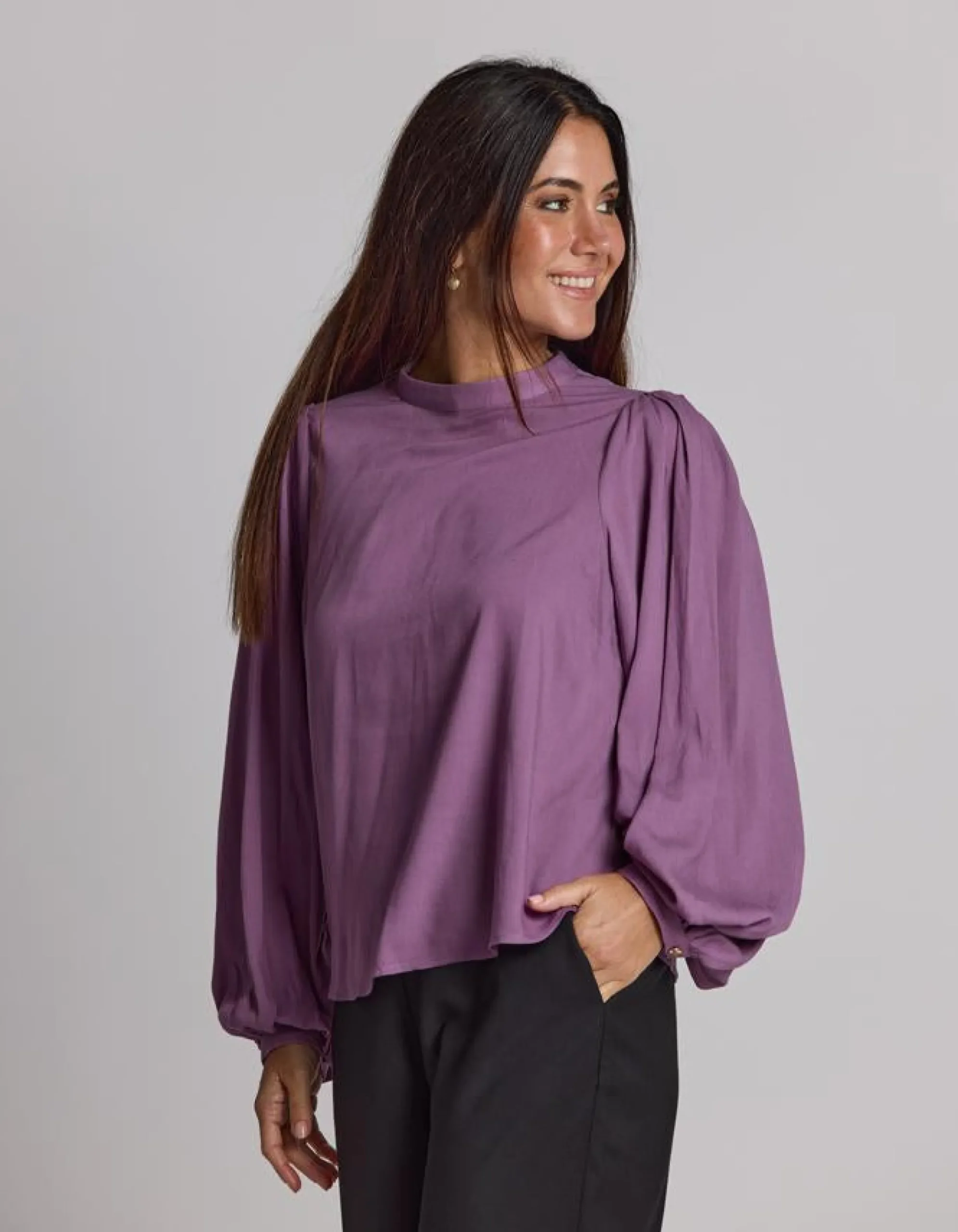 Bowery Blouse - Grape