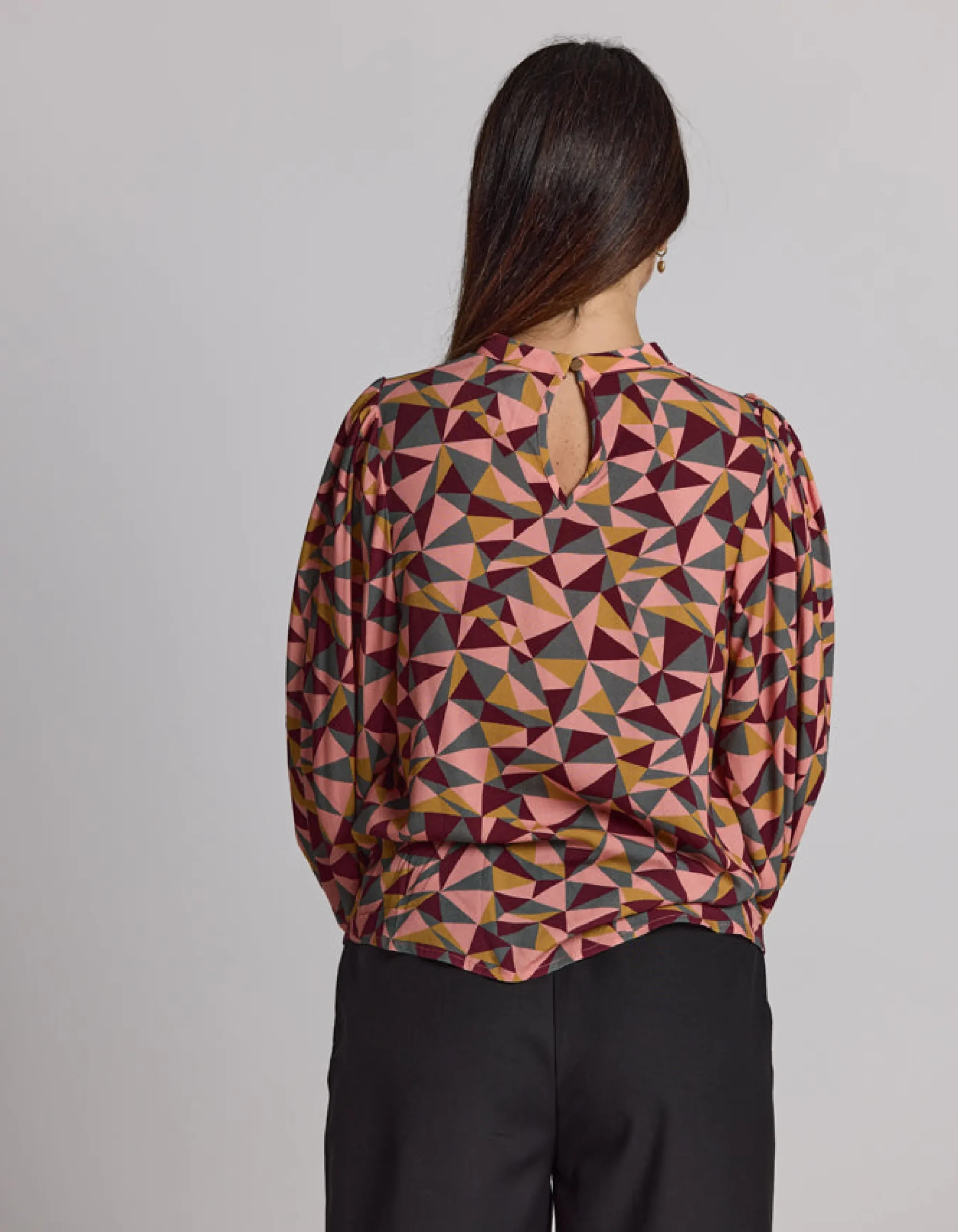 Bowery Blouse - Triangle Blocks