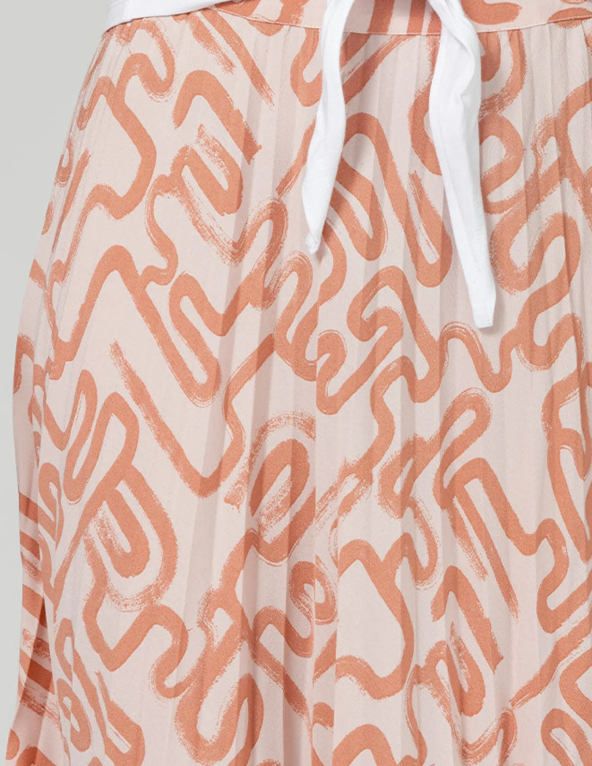 Brigette Skirt - Blush Squiggle