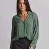 Broadway Blouse - Evergreen