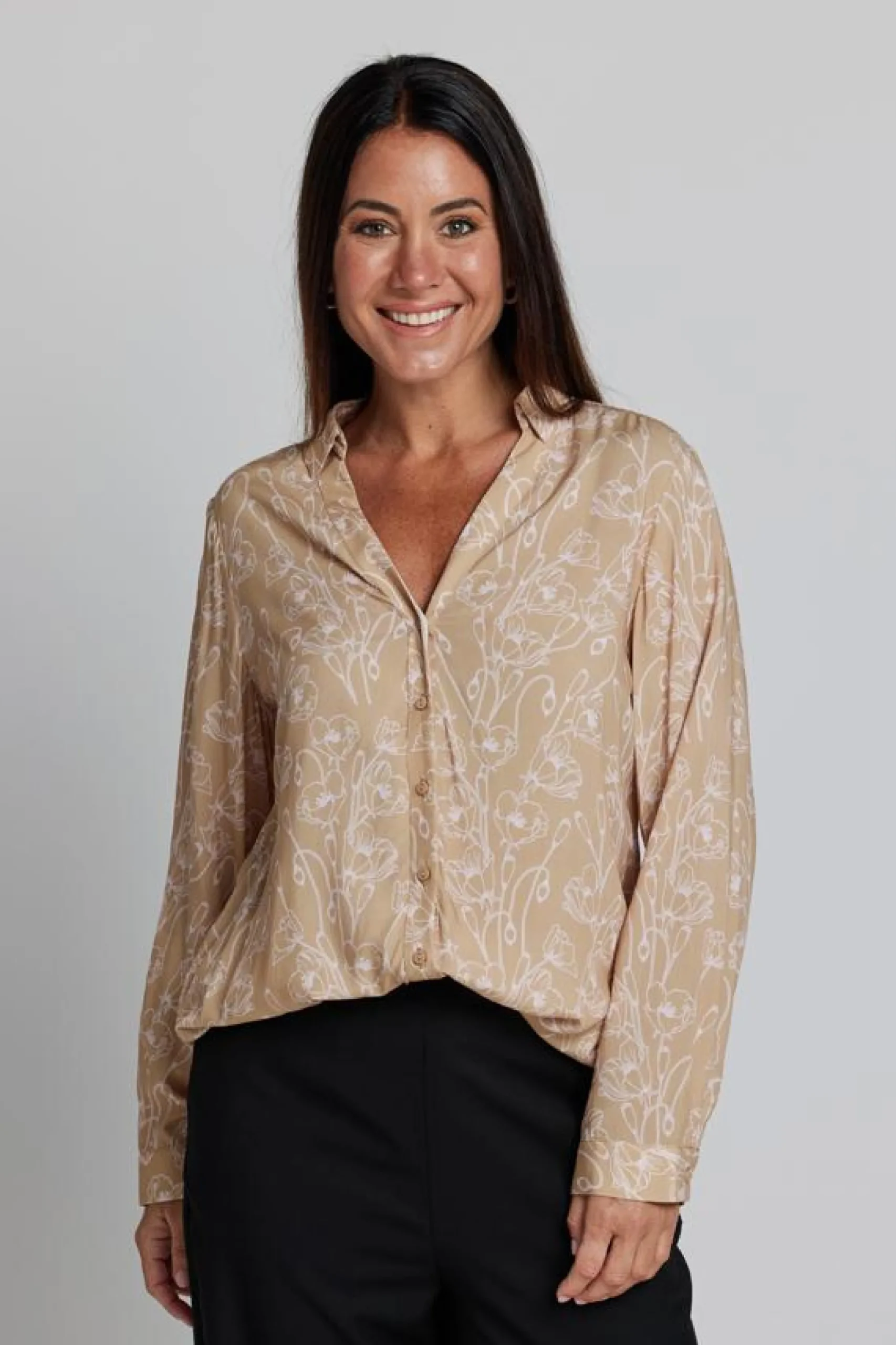 Broadway Blouse - Iced Blooms