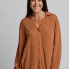 Broadway Blouse - Peacan