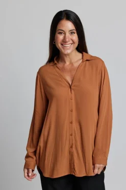 Broadway Blouse - Peacan