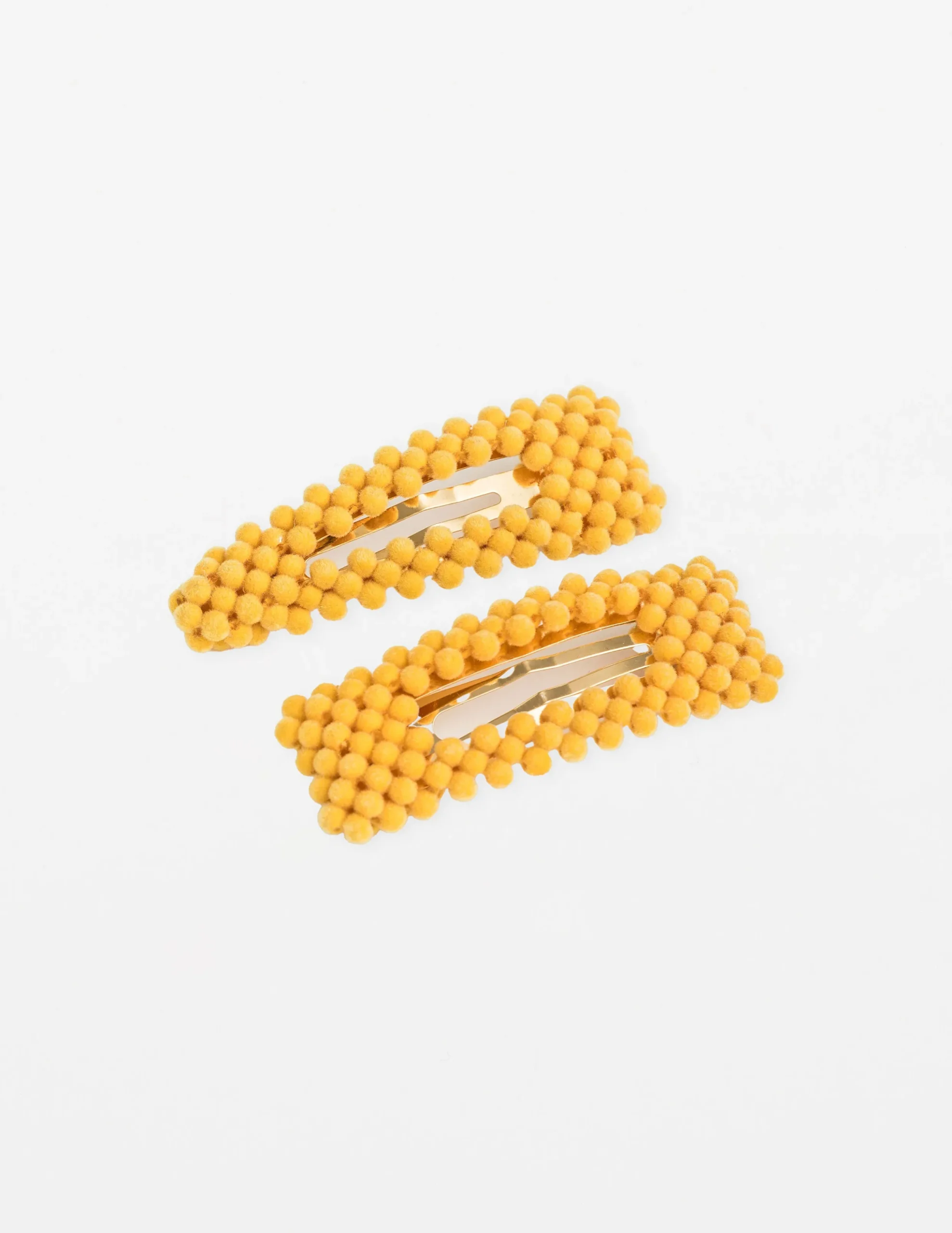 Bubble Hair Clips - Mustard