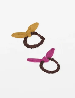 Bunny Scrunchie - Mustard/Pink