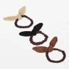Bunny Scrunchie - Oat/Black/Brown