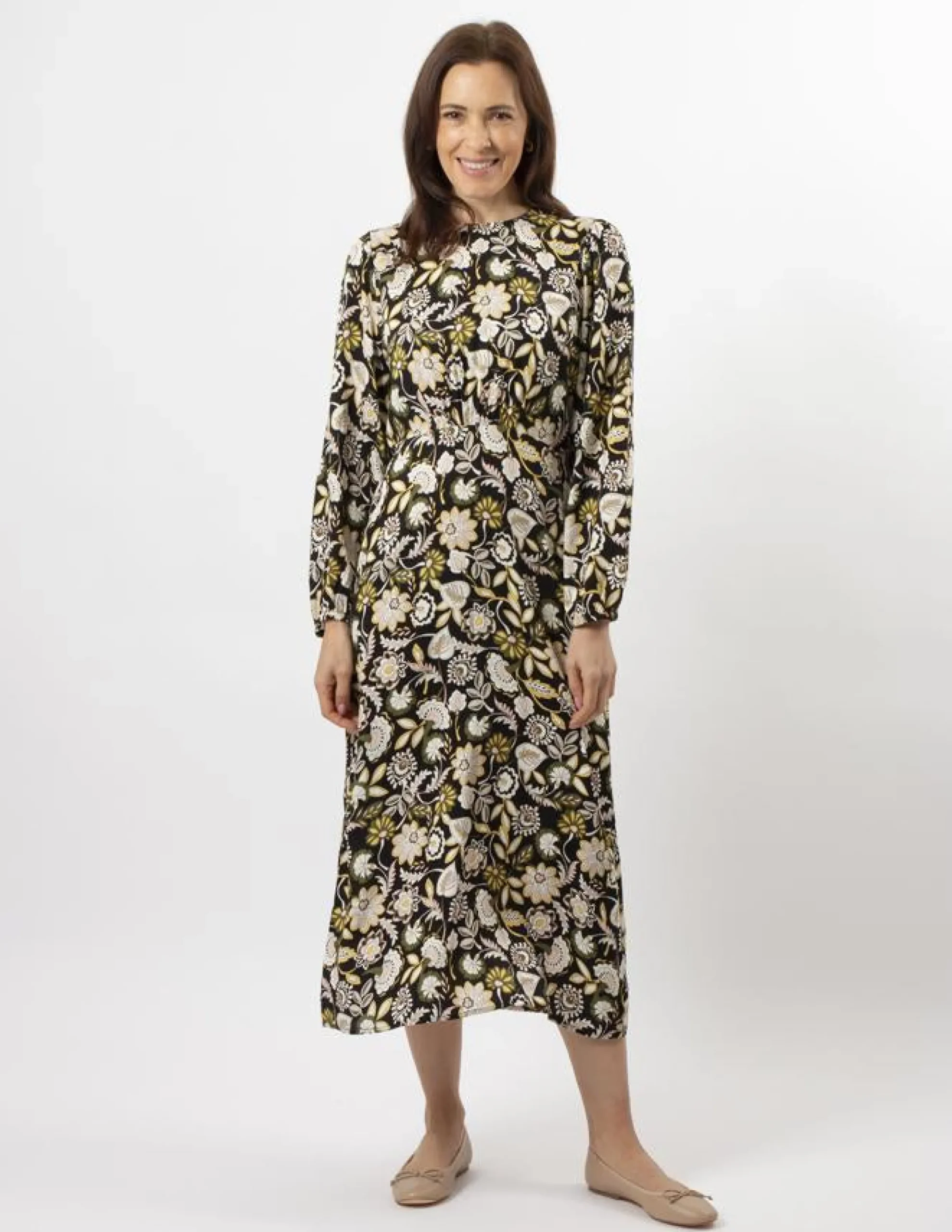 Caitlin Dress - Folk Floral