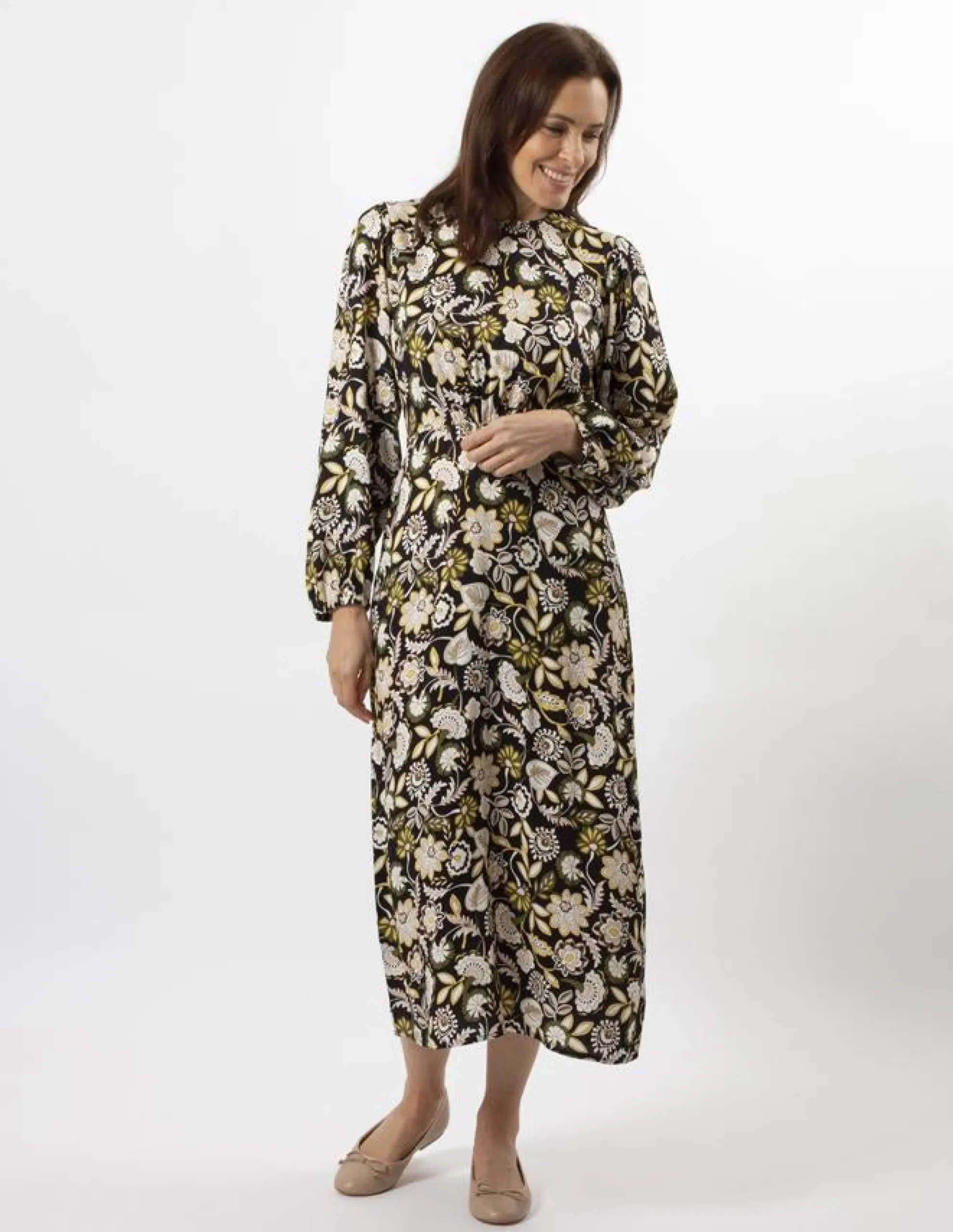 Caitlin Dress - Folk Floral