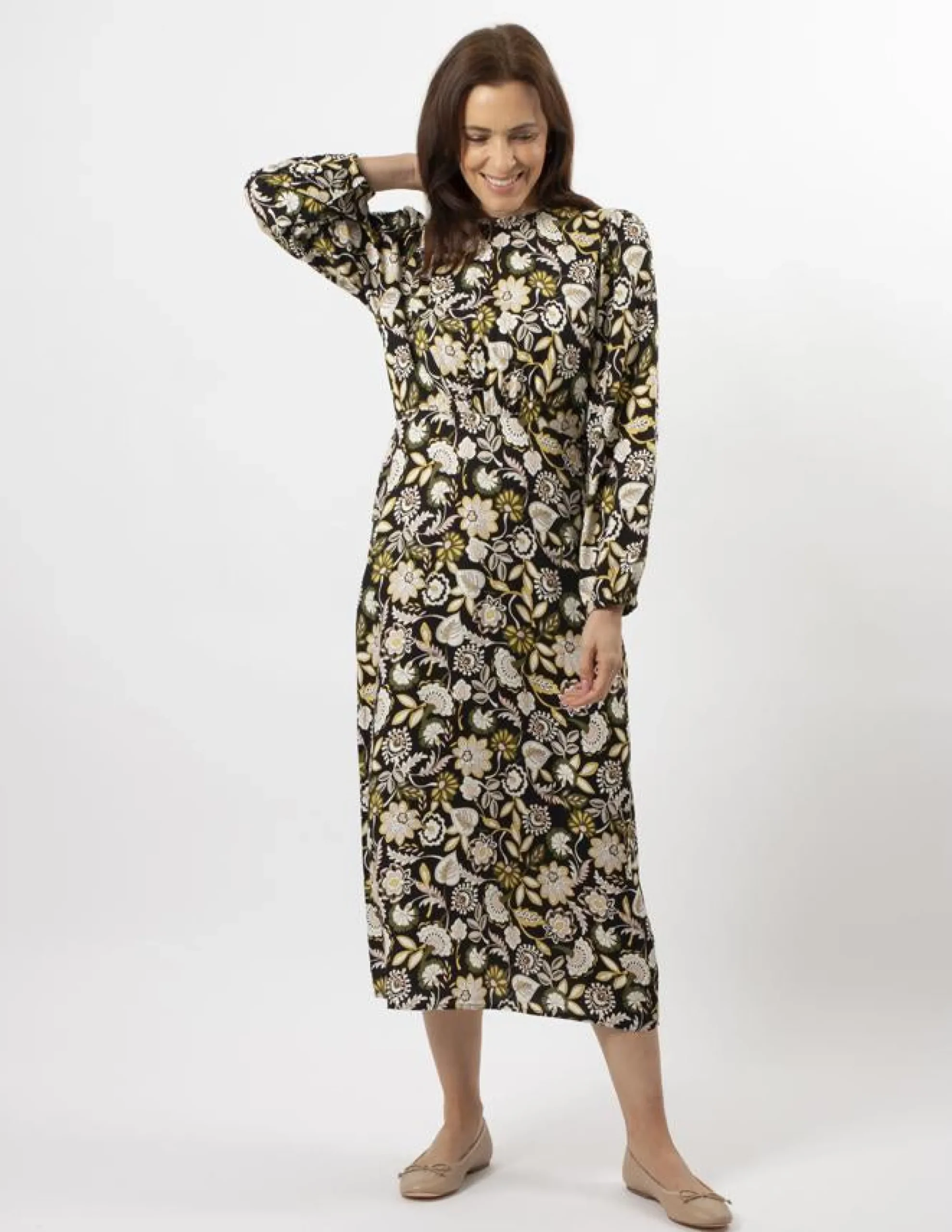 Caitlin Dress - Folk Floral