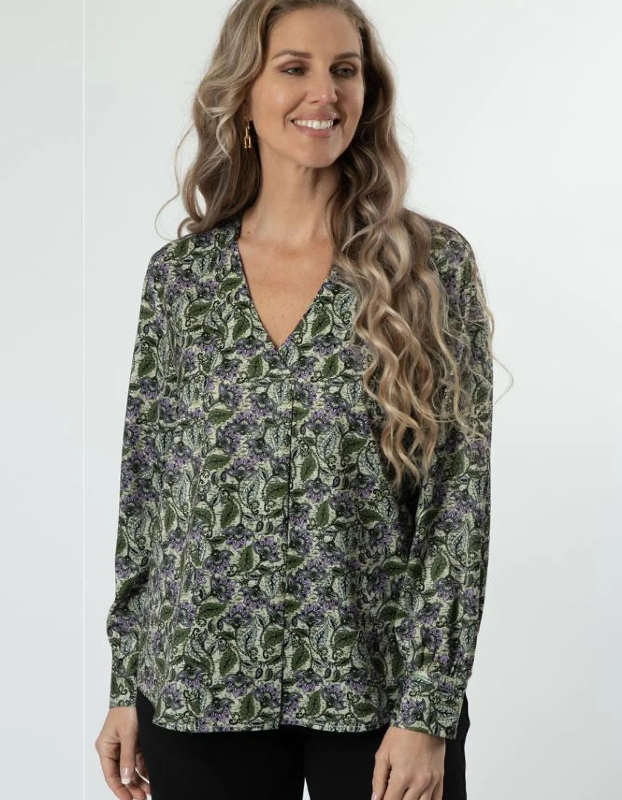 Cara Blouse - Floral Paisley