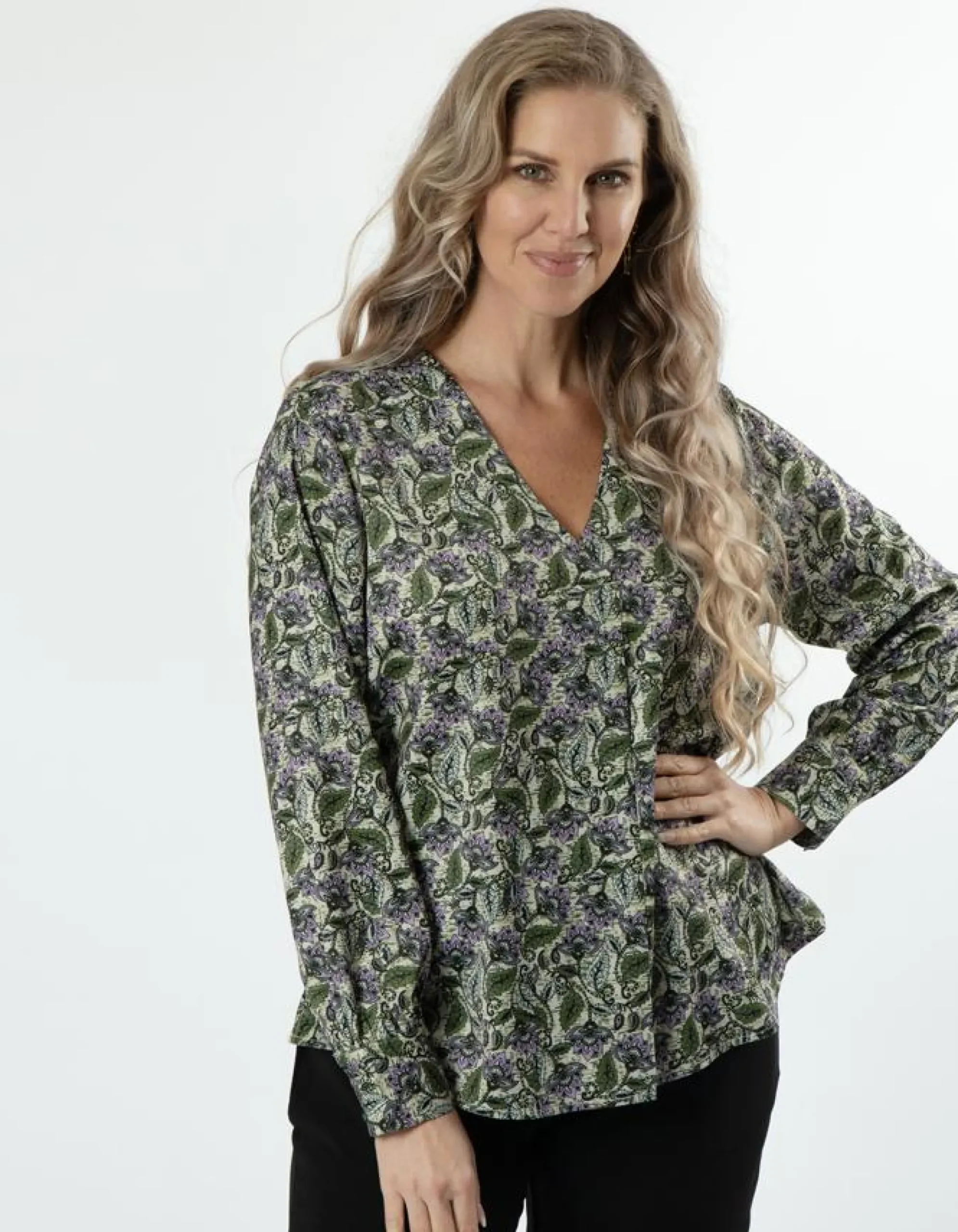 Cara Blouse - Floral Paisley