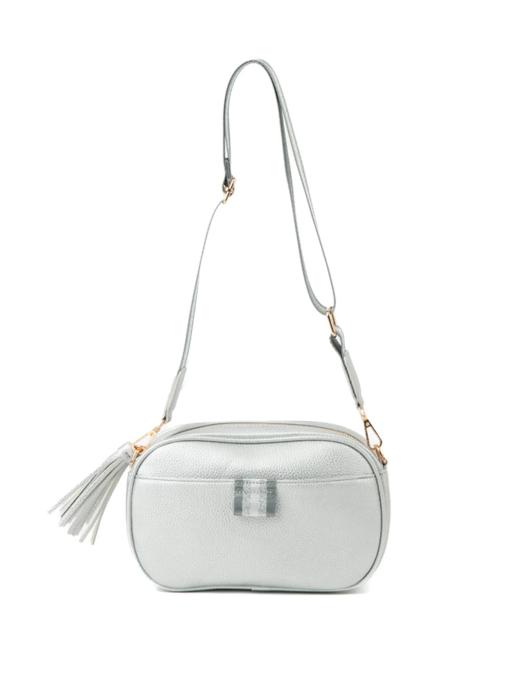 Carla Camera Bag - Silver