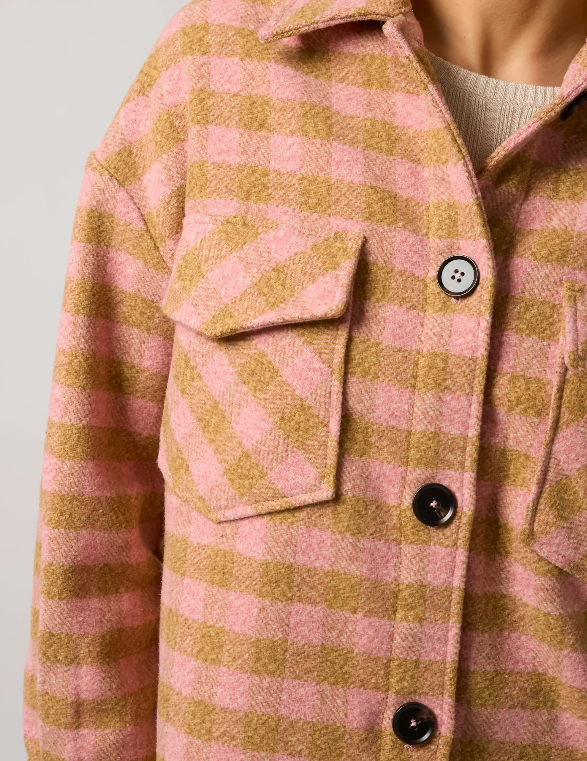 Carly Coat - Blooming Rose