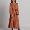 Carlylse Dress - Amber Hexagon