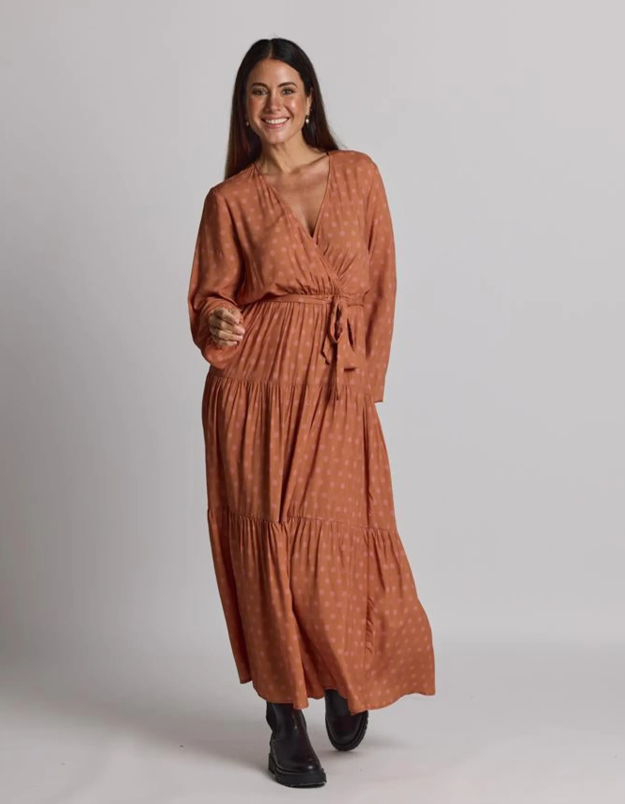 Carlylse Dress - Amber Hexagon