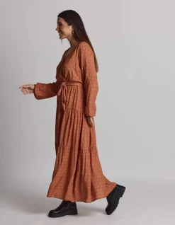Carlylse Dress - Amber Hexagon