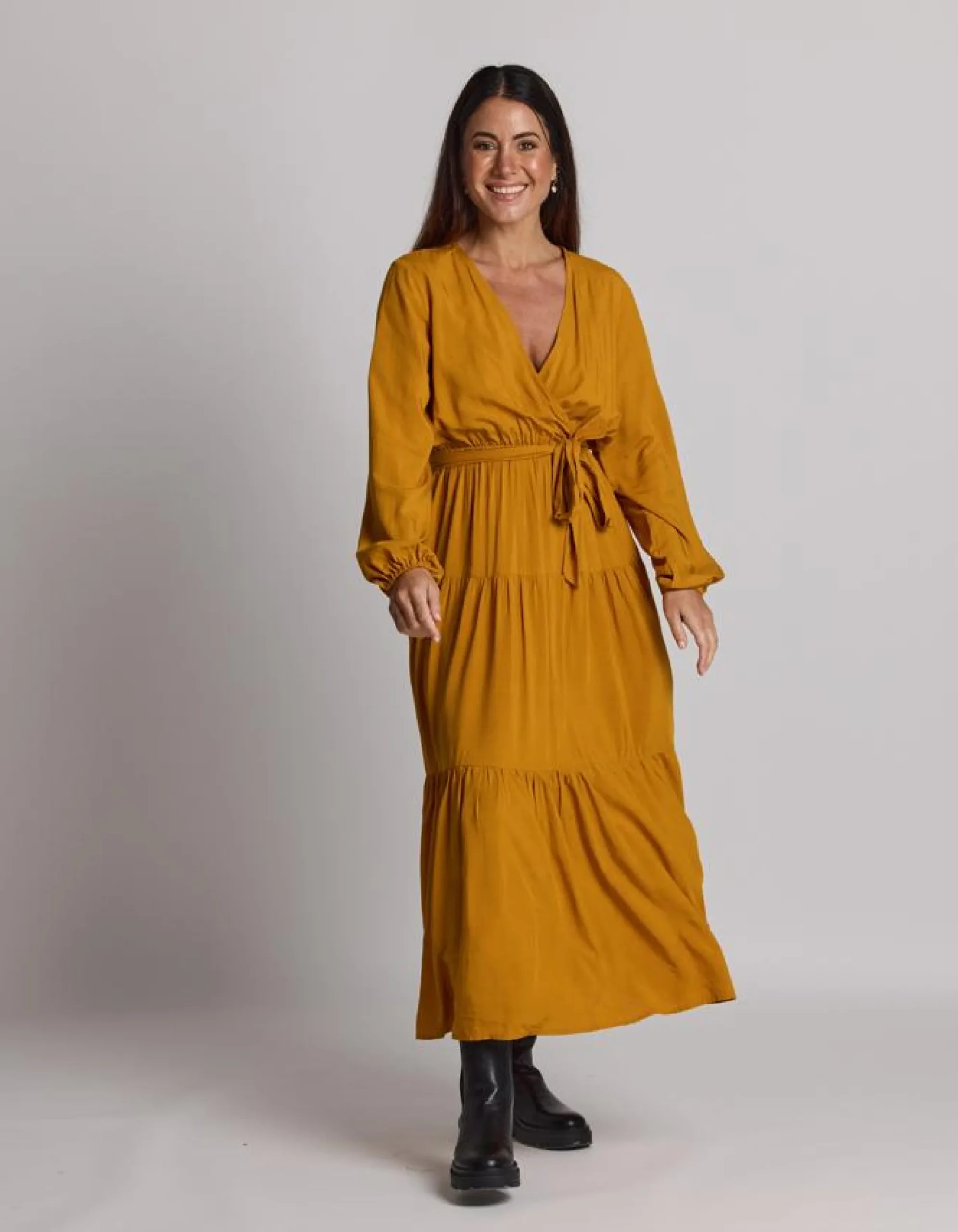 Carlylse Dress - Golden Syrup