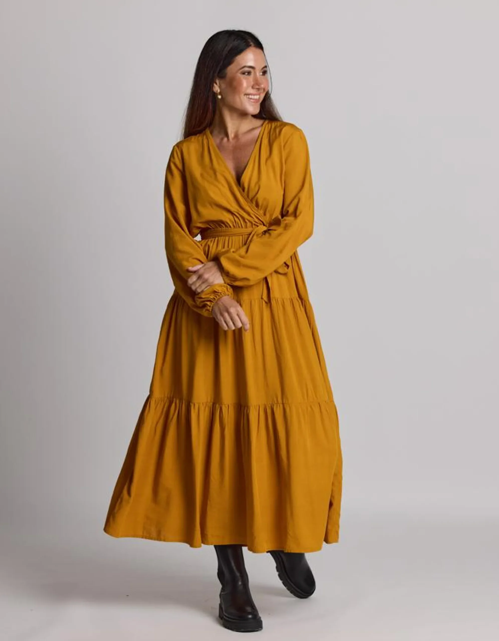 Carlylse Dress - Golden Syrup