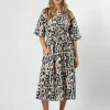 Carrie Dress - Navy Geo