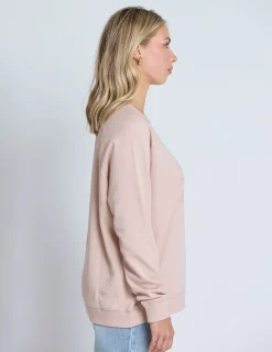 Classic Sweater - Antique Rose Round Logo