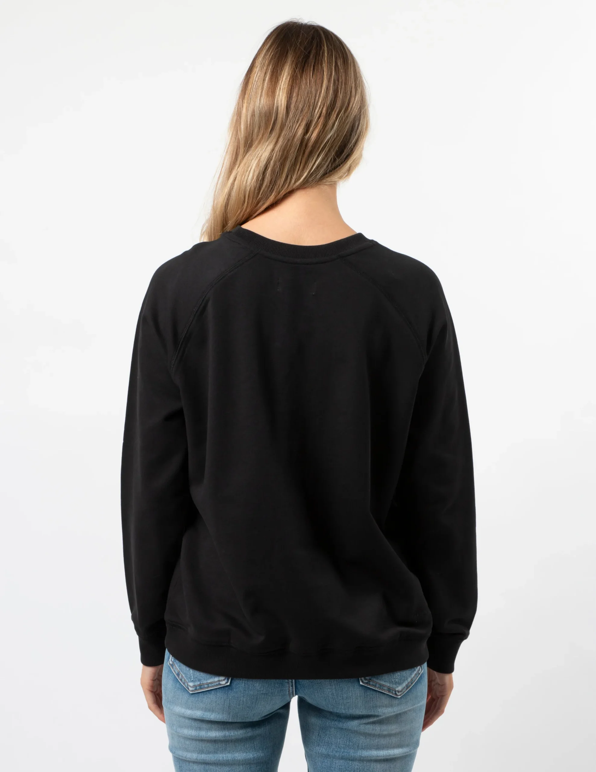 Classic Sweater - Black Neon Pink Star
